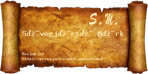 Sövegjártó Márk névjegykártya